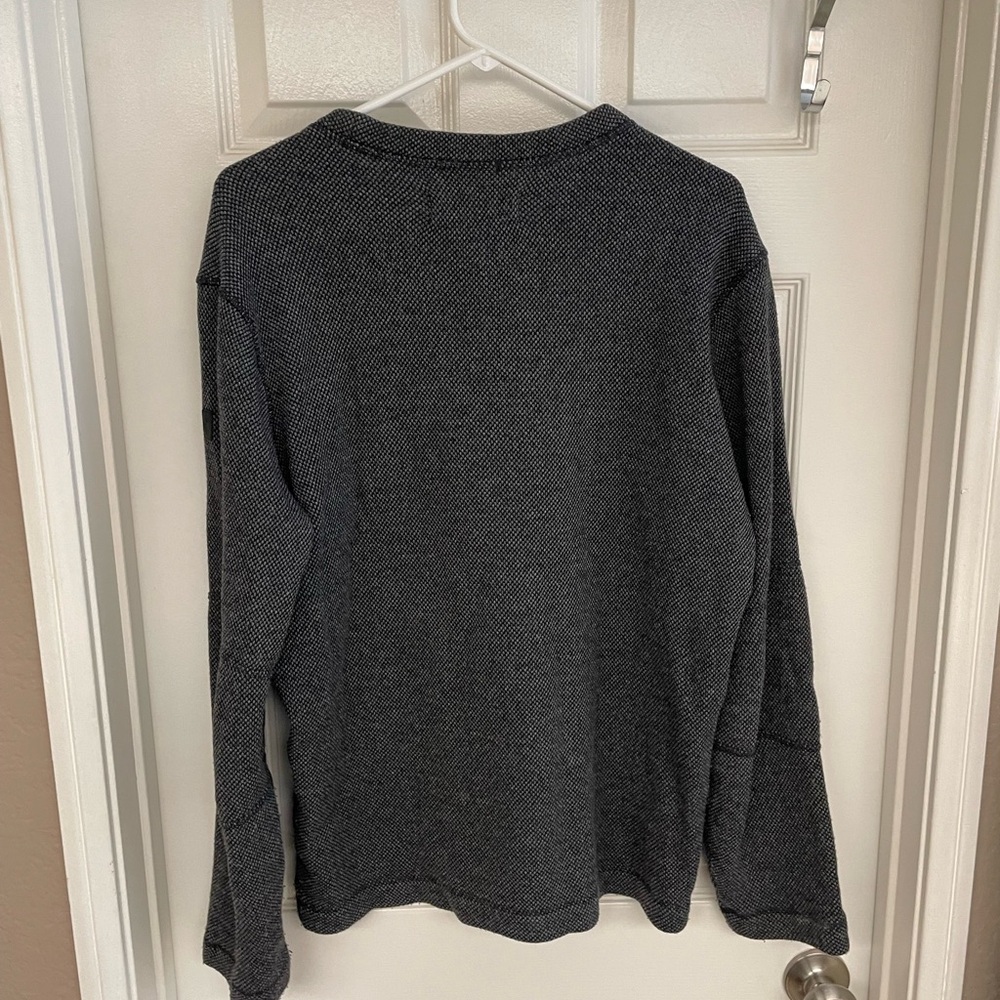 Smartwool Hudson Trail Fleece Crew Sweater Men's Medium Dark Grey Layering Wool